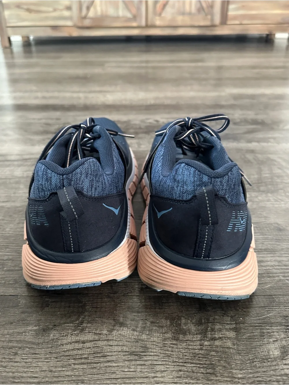 Women’s Hoka One - Navy and Peach